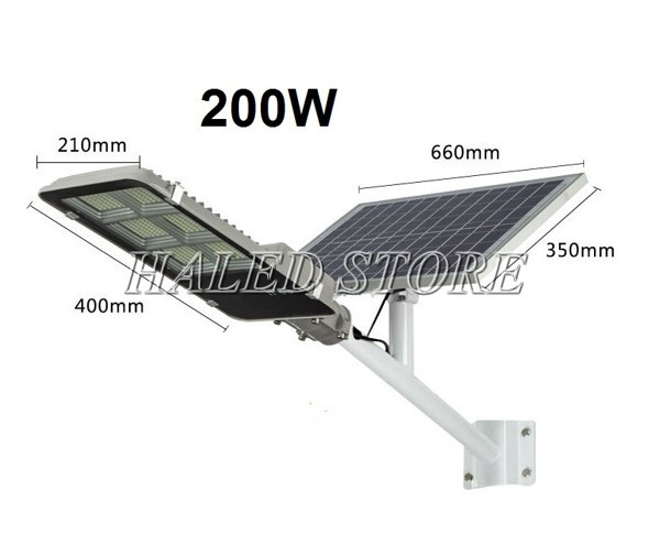 Đèn đường năng lượng mặt trời 200w