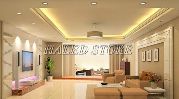 Đèn LED âm trần HLRD AT10 ĐM VV 90-7 chiếu sáng khách sạn