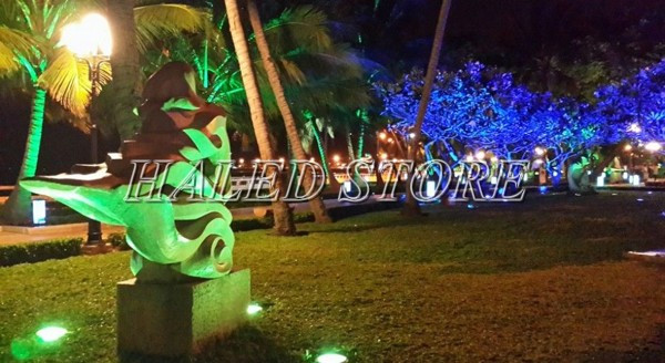Ứng dụng chiếu sáng của đèn LEDM âm đất HLDAUG2-9 RGB