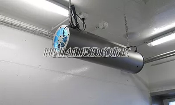 Đèn UV phòng sạch lắp đặt trong quạt phòng sạch