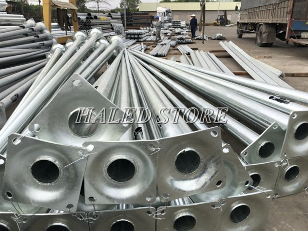 Cột đèn cao áp 7m tròn không cần