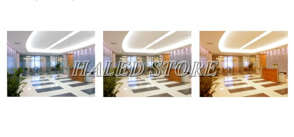 Một số ứng dụng đèn LED âm trần HLRD AT18.BLE 100-9 