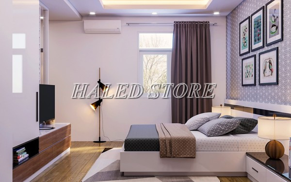 Đèn LED âm trần HLRD D AT04L 90 PIR-7 chiếu sáng phòng ngủ