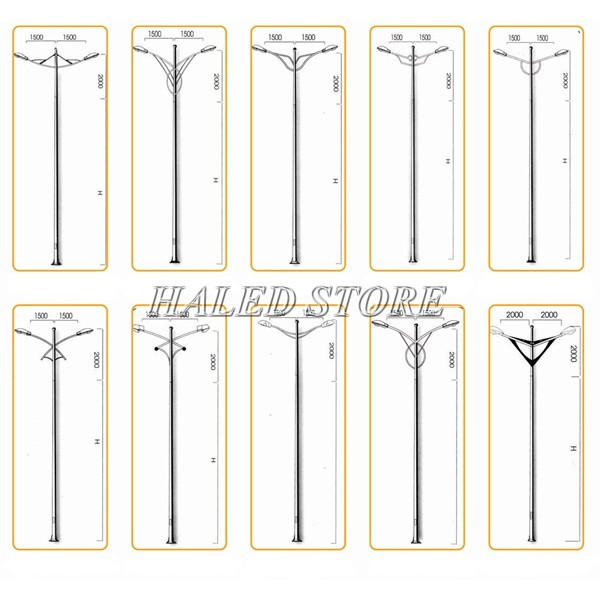 Các mẫu cột đèn cao áp bán chạy