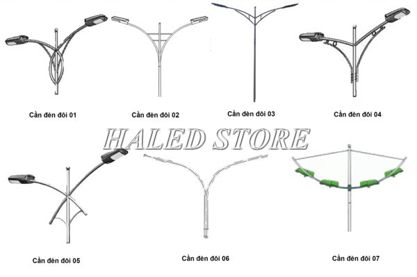 Cột đèn cao áp đôi
