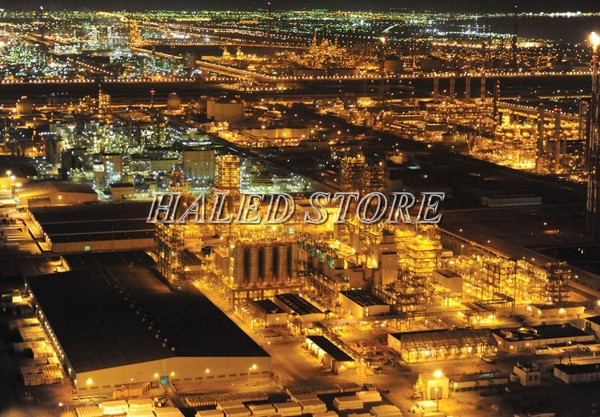 Đèn cao áp ánh sáng vàng chiếu sáng khu công nghiệp