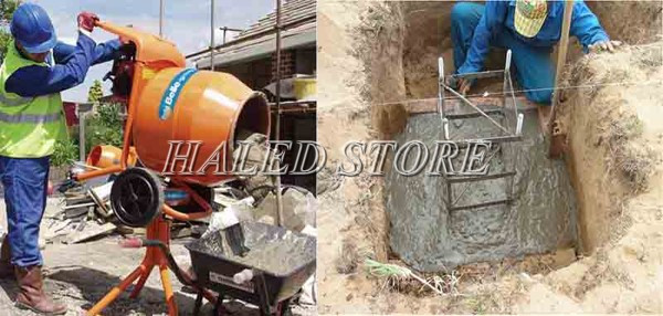 Đổ bê tông móng cột