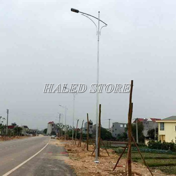 Ứng dụng của cột đèn cao áp côn tròn rời cần đơn 6m