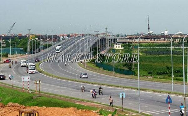 Ứng dụng của cột đèn cao áp côn tròn liền cần đôi