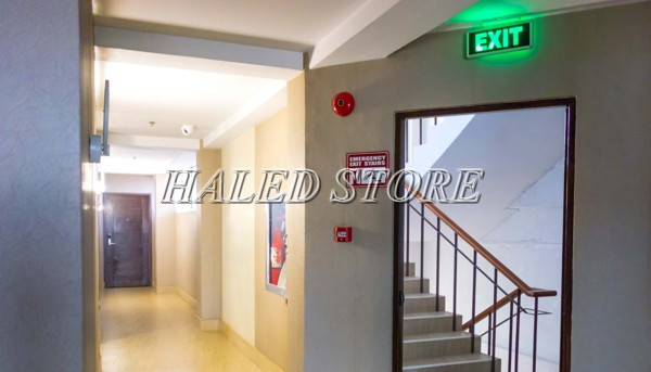 Đèn LED âm trần HLDQ KEPPER–032660-3 chiếu sáng lối đi thoát hiểm