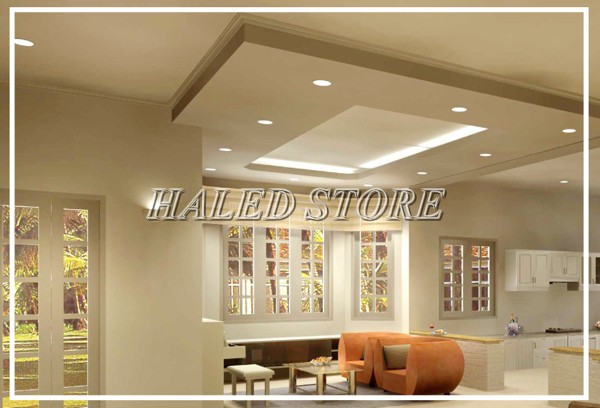 Đèn LED âm trần HLDQ STAR-15 chiếu sáng phòng khách