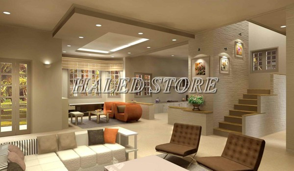 Đèn LED âm trần HLDQ STAR-9 chiếu sáng phòng khách