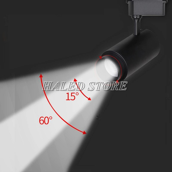 Góc chiếu sáng của đèn LED rọi ray HLDASL15-20