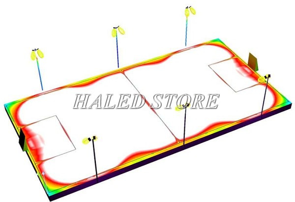 Tiêu chuẩn chiếu sáng sân bóng chuyền