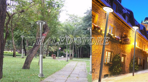 Ứng dụng của trụ đèn LED sân vườn HLDASV52-MT