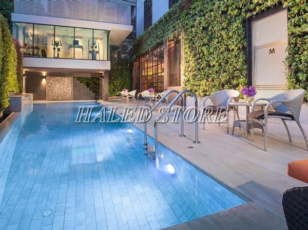 Ứng dụng chiếu sáng của đèn LED hồ bơi HLDAUWP4-18 RGB