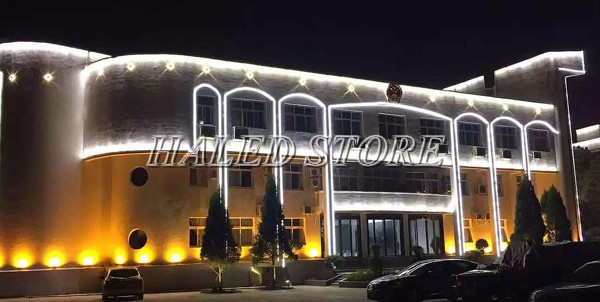 Đèn LED dây 3014 chiếu sáng trang trí tòa nhà