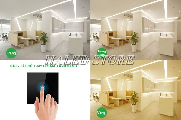 Đèn đổi màu bằng công tắc dễ thao tác