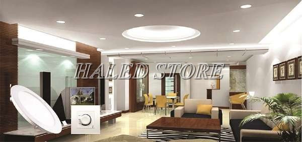 Sử dụng dimmer cho hệ thống đèn âm trần phòng khách