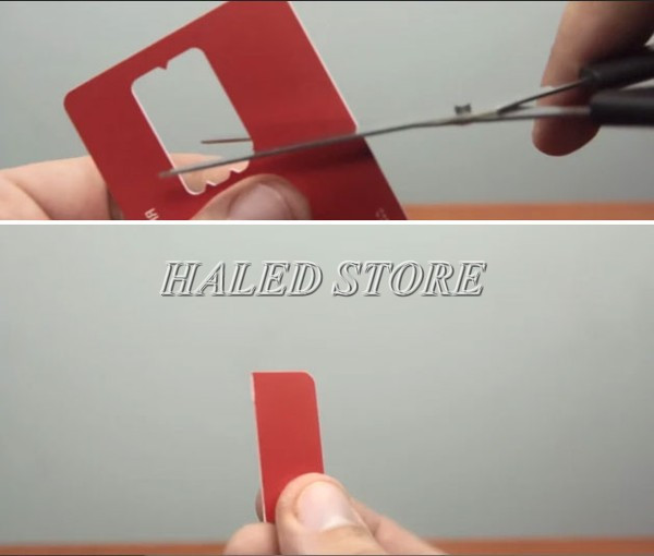 Cách cắt phần nhựa của thẻ sim
