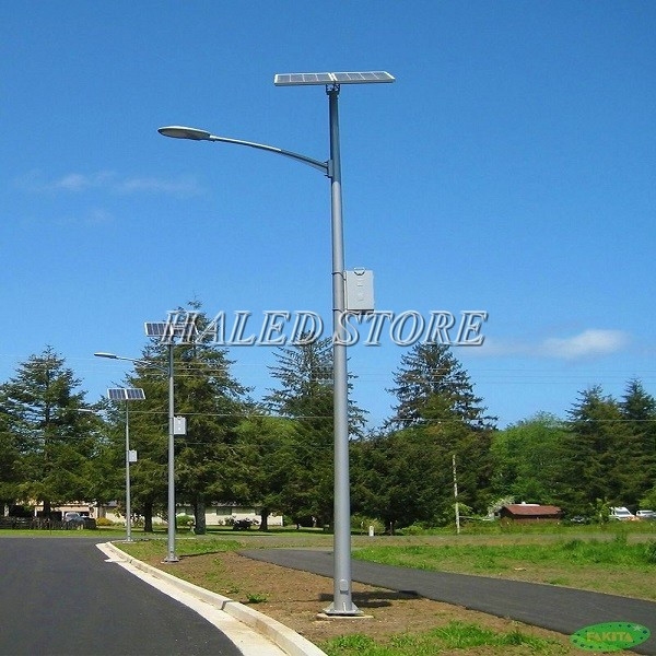 Trụ đèn chiếu sáng 8m được đặt trong hệ thống chiếu sáng công viên