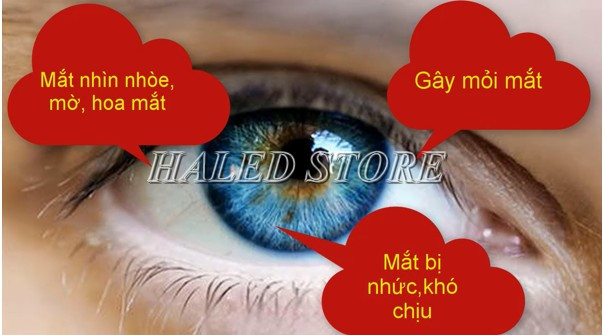 Đèn bị chớp liên tục ảnh hưởng không tốt cho mắt