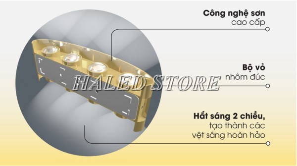 Đèn 4 mắt cho hiệu ứng ánh sáng độc đáo