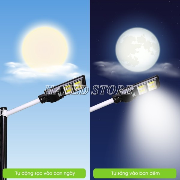 Kiểu dáng đèn năng lượng mặt trời PIN liền thể
