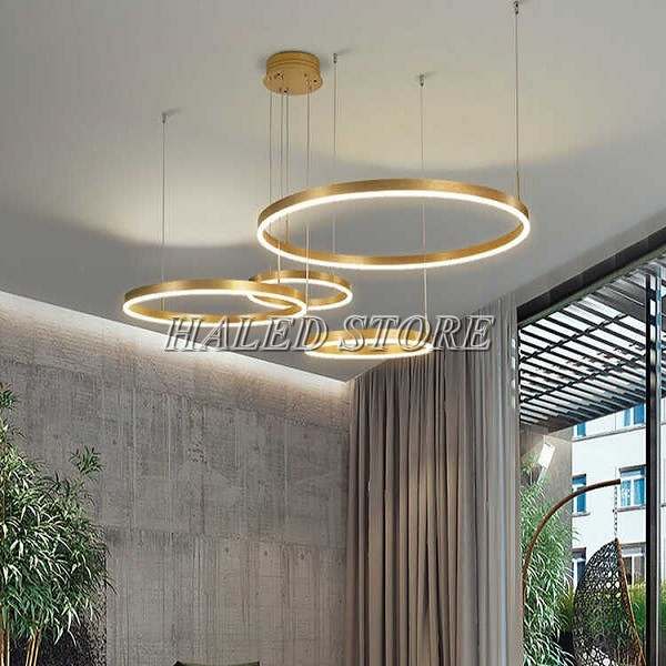 Đèn led thả trần tạo không gian sang trọng cho căn phòng