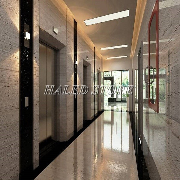    Đèn âm trần chiếu sáng hành lang siêu sáng