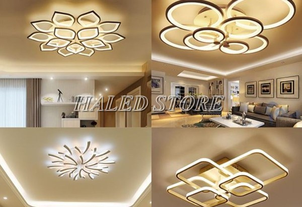 Đèn ốp trần bê tông họa tiết trang trí bắt mắt