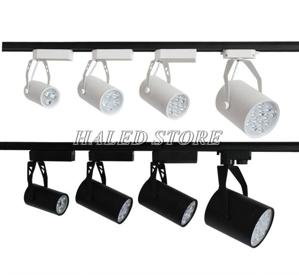 Đèn ray trượt được cố định trên thanh ray