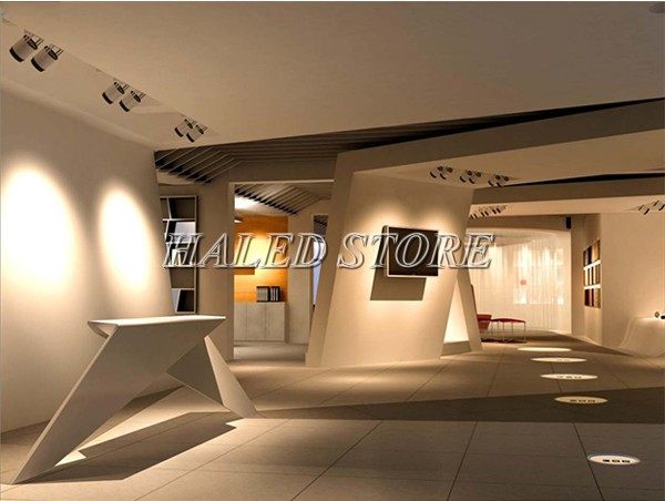 Đèn rọi ray chiếu sáng phòng trưng bày hiệu quả