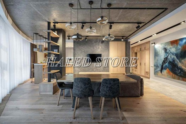 Giải pháp đèn trang trí cho trần bê tông - đèn rọi ray