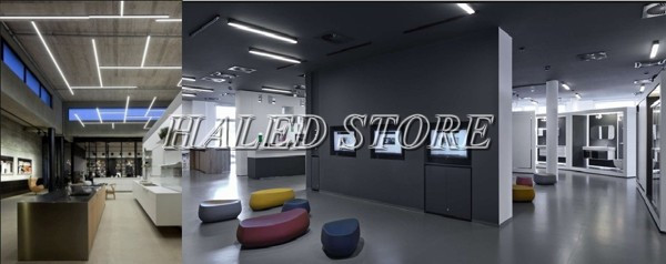Không gian văn phòng lắp đặt đèn tuýp LED