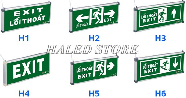 Một số đèn exit thông dụng