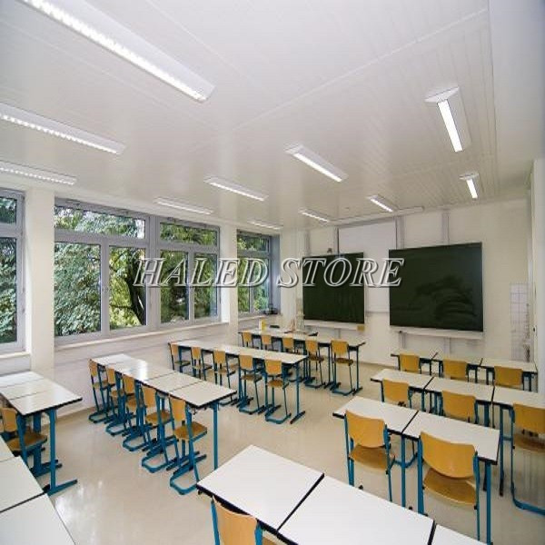 Chiếu sáng đèn huỳnh quang trong lớp học