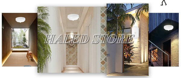 Đèn LED ốp trần chống nước/ẩm ứng dụng phổ biến trong đời sống