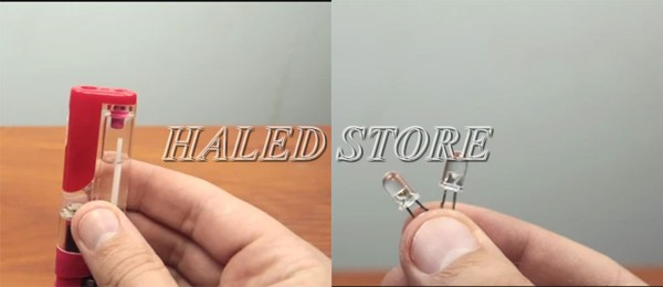 Tháo đèn LED ở chiếc bật lửa có chức năng phát sáng