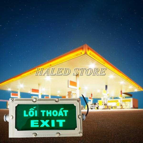 Trạm xăng là khu vực cần sử dụng đèn thoát hiểm chống cháy