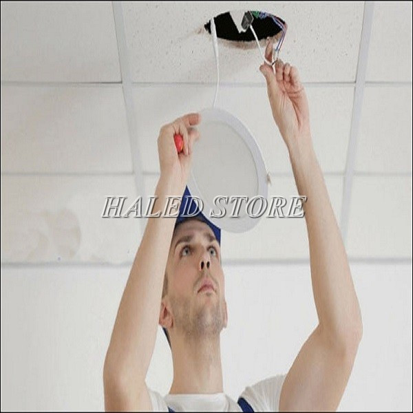 Cách lắp đèn âm trần thạch cao đơn giản