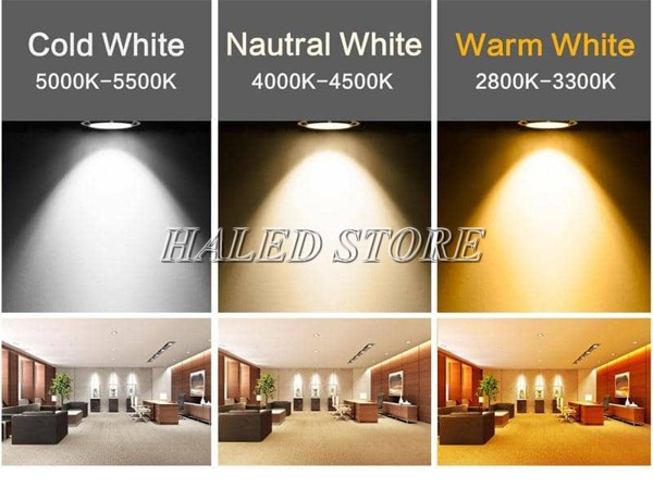 3 màu ánh sáng của đèn LED 3 chế độ