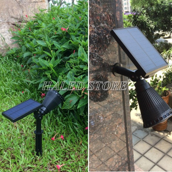 Lắp đèn cắm cỏ hoặc gắn trên cột