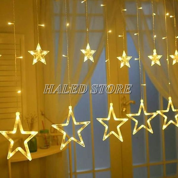 Đèn led rèm hình ngôi sao
