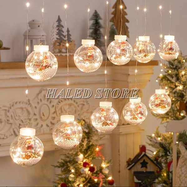 Bóng đèn thả tròn trang trí giáng sinh