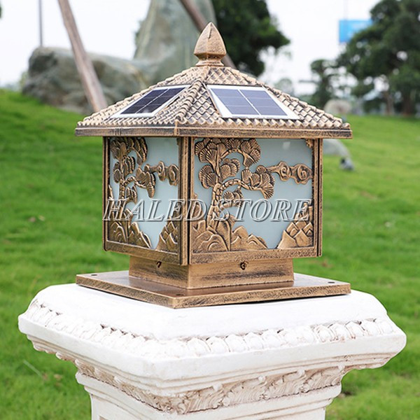 Mẫu đèn trụ cổng năng lượng mặt trời phổ biến hiện nay