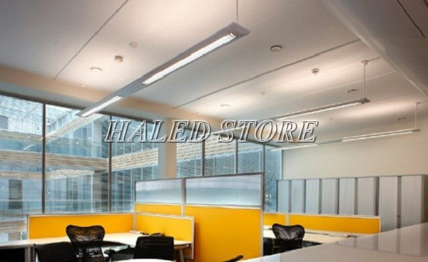 Đèn tuýp ánh sáng trung tính chiếu sáng phòng làm việc