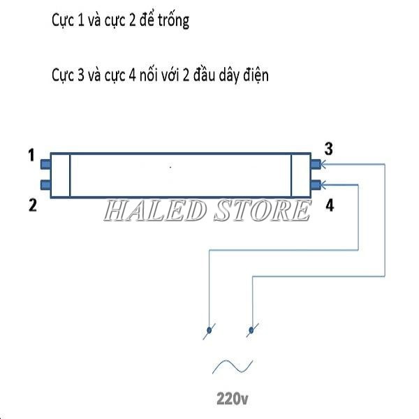 Hướng dẫn đấu đèn compact trên máng led