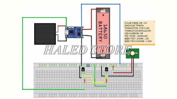 Mạch đèn LED và các phụ kiện cần thiết để chế tạo mạch
