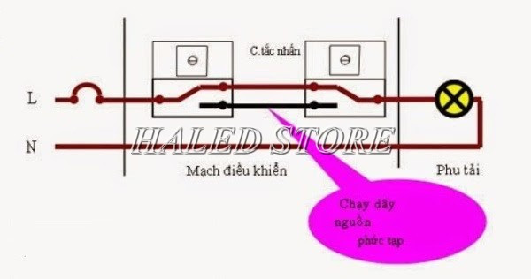 Sơ đồ công tắc cầu thang